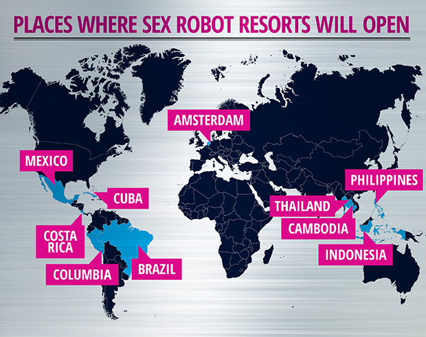 Sex Robot Hotel Locations